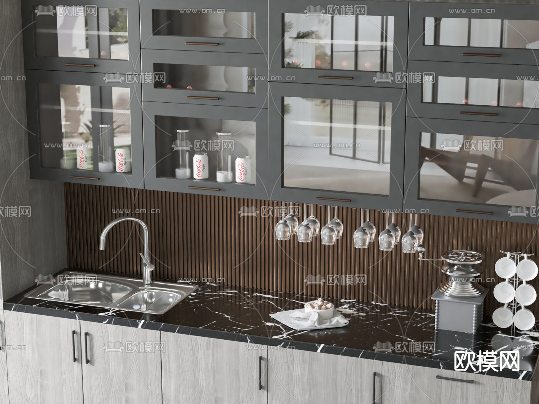 橱柜 壁柜3d模型下载