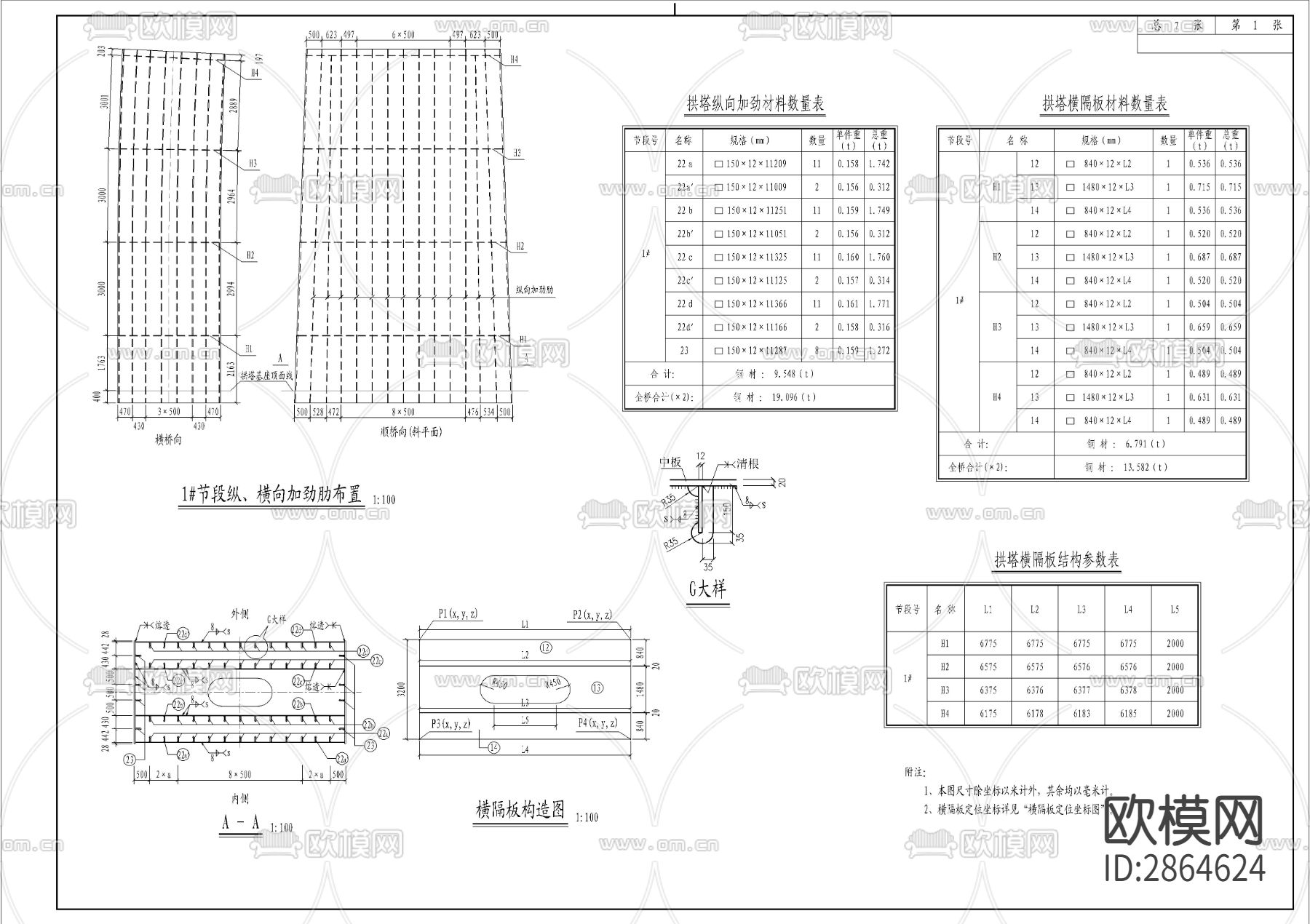 大桥cad大样图下载（渲染图1）