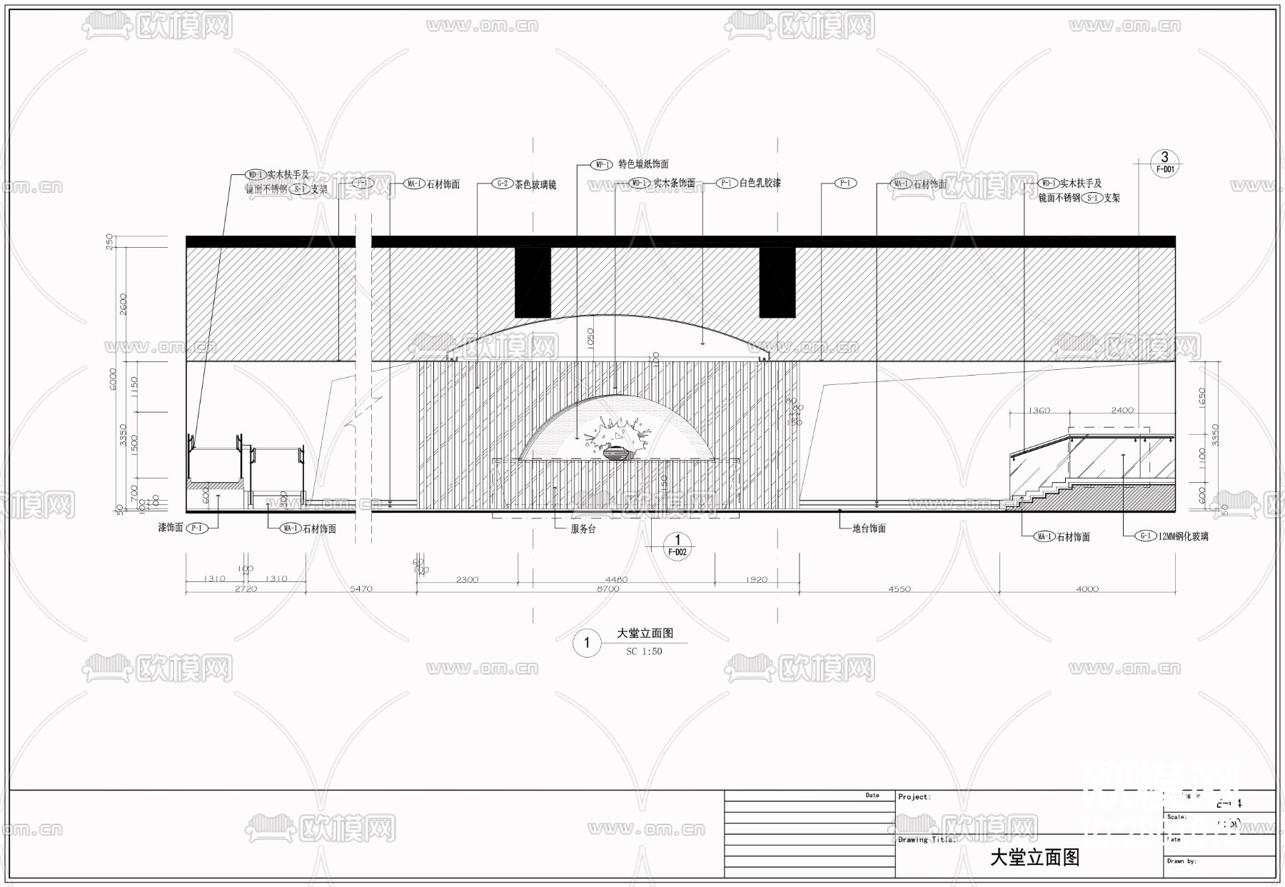 1600㎡健身 桑拿 休闲 综合性会所cad施工图下载（渲染图3）