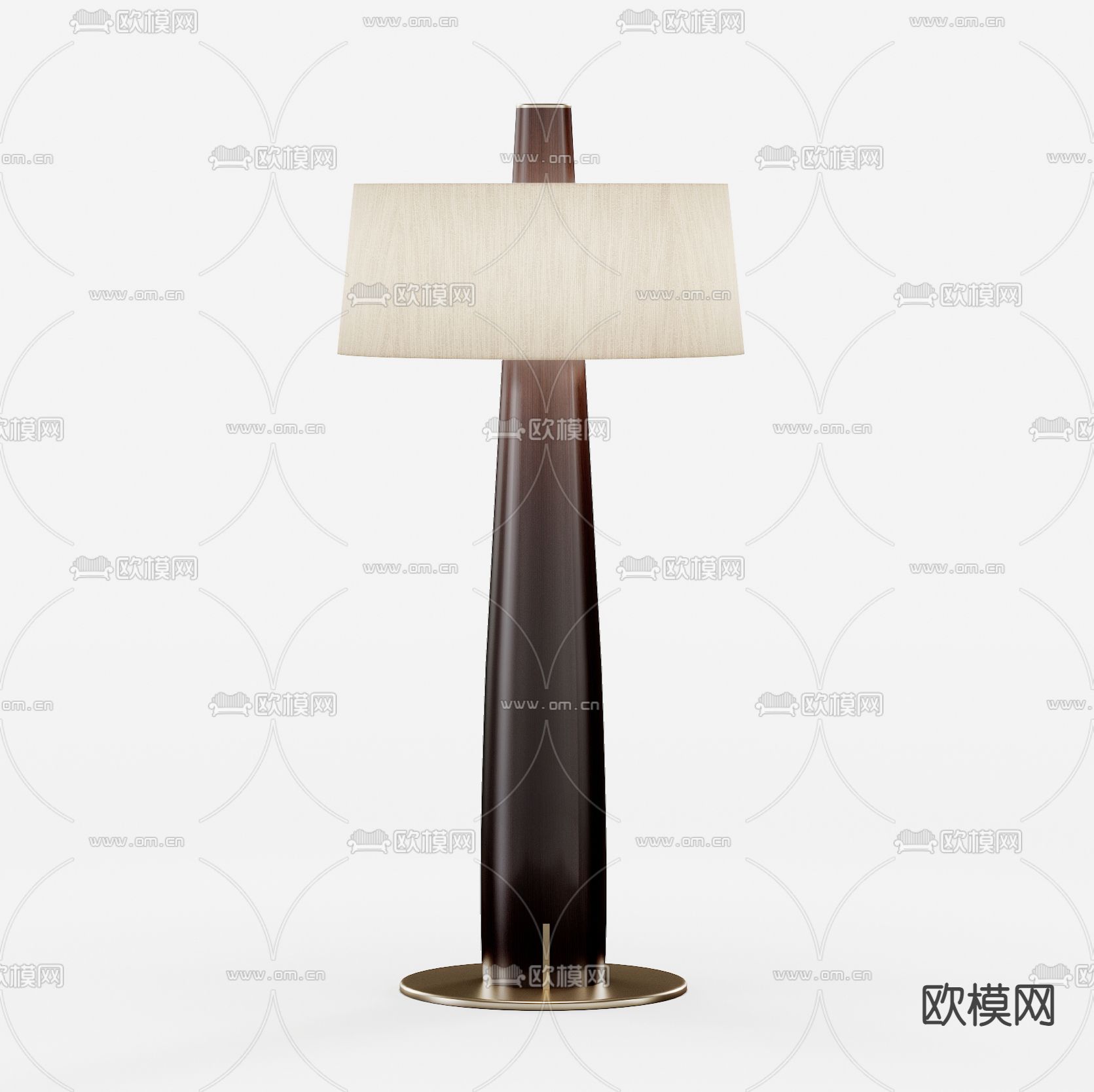 新中式落地灯3d模型下载