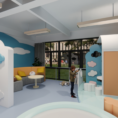  现代心理咨询室su模型 