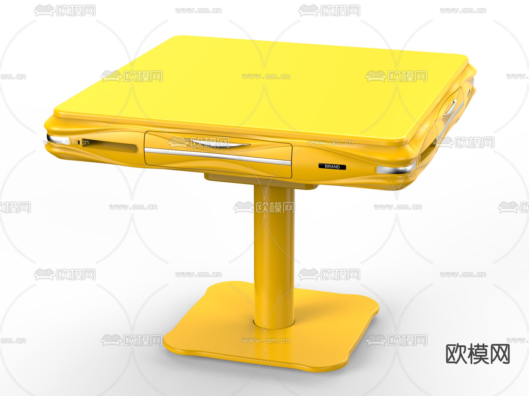 麻将桌su模型下载（渲染图1）