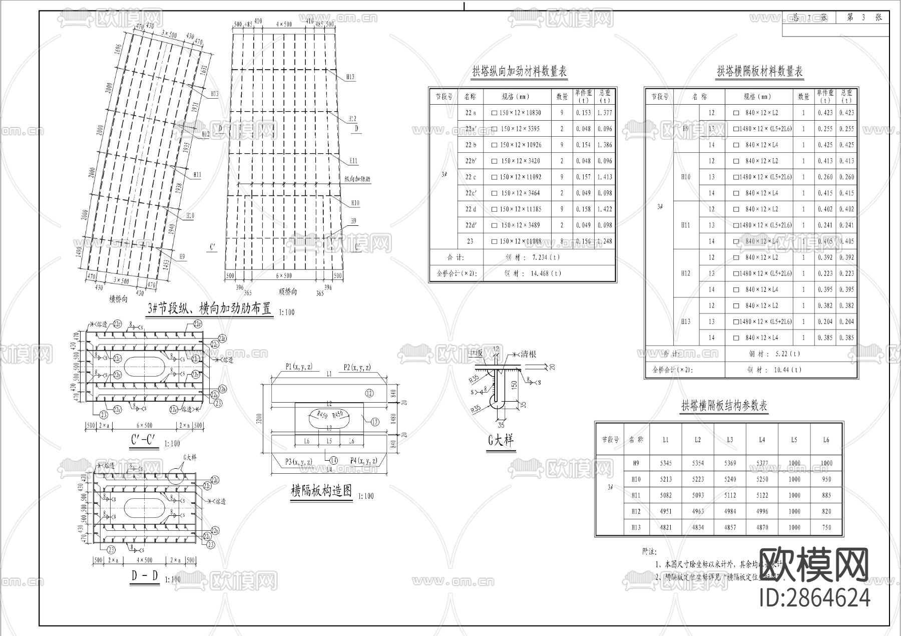 大桥cad大样图下载（渲染图3）
