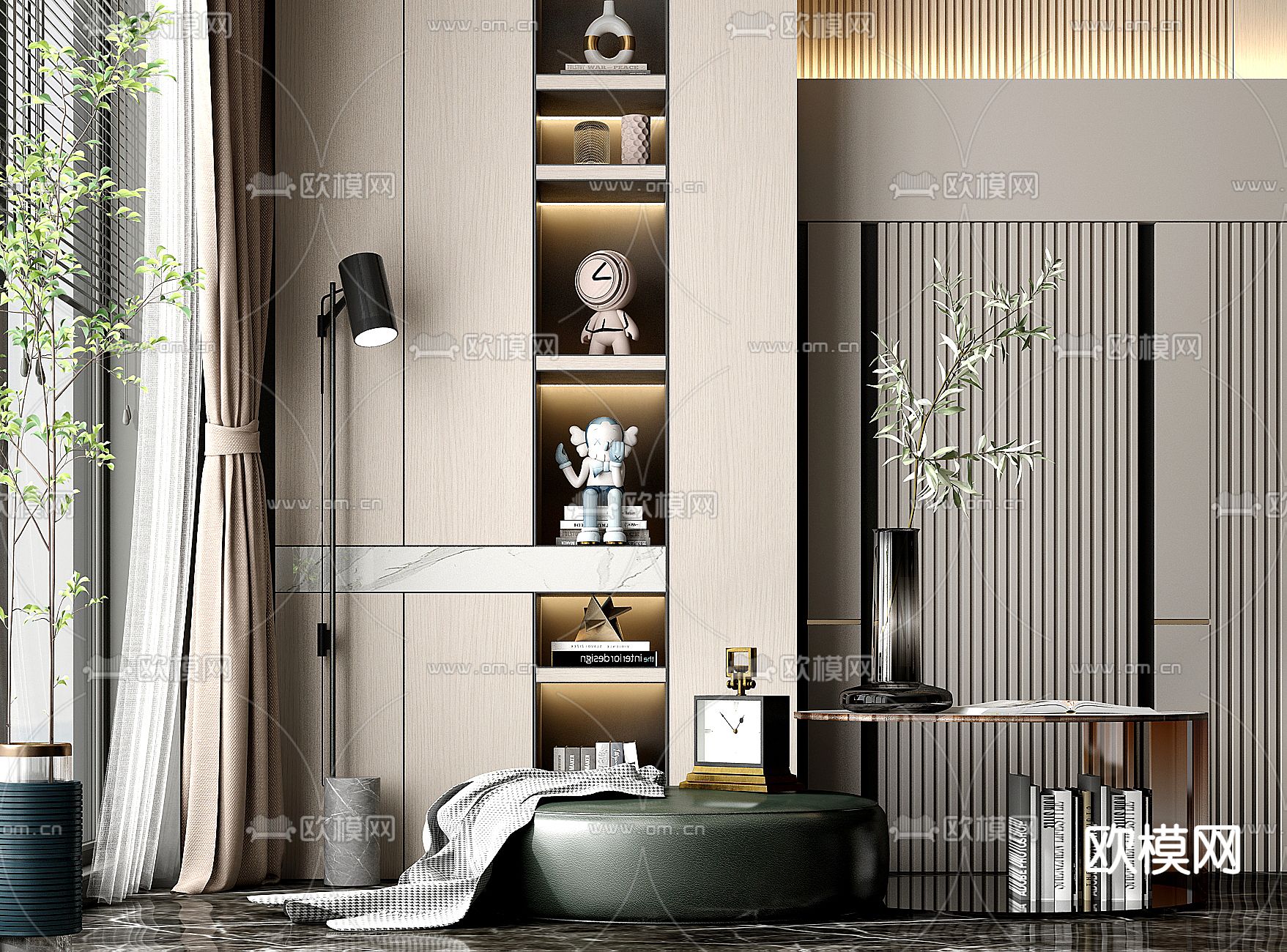 子母茶几3d模型下载