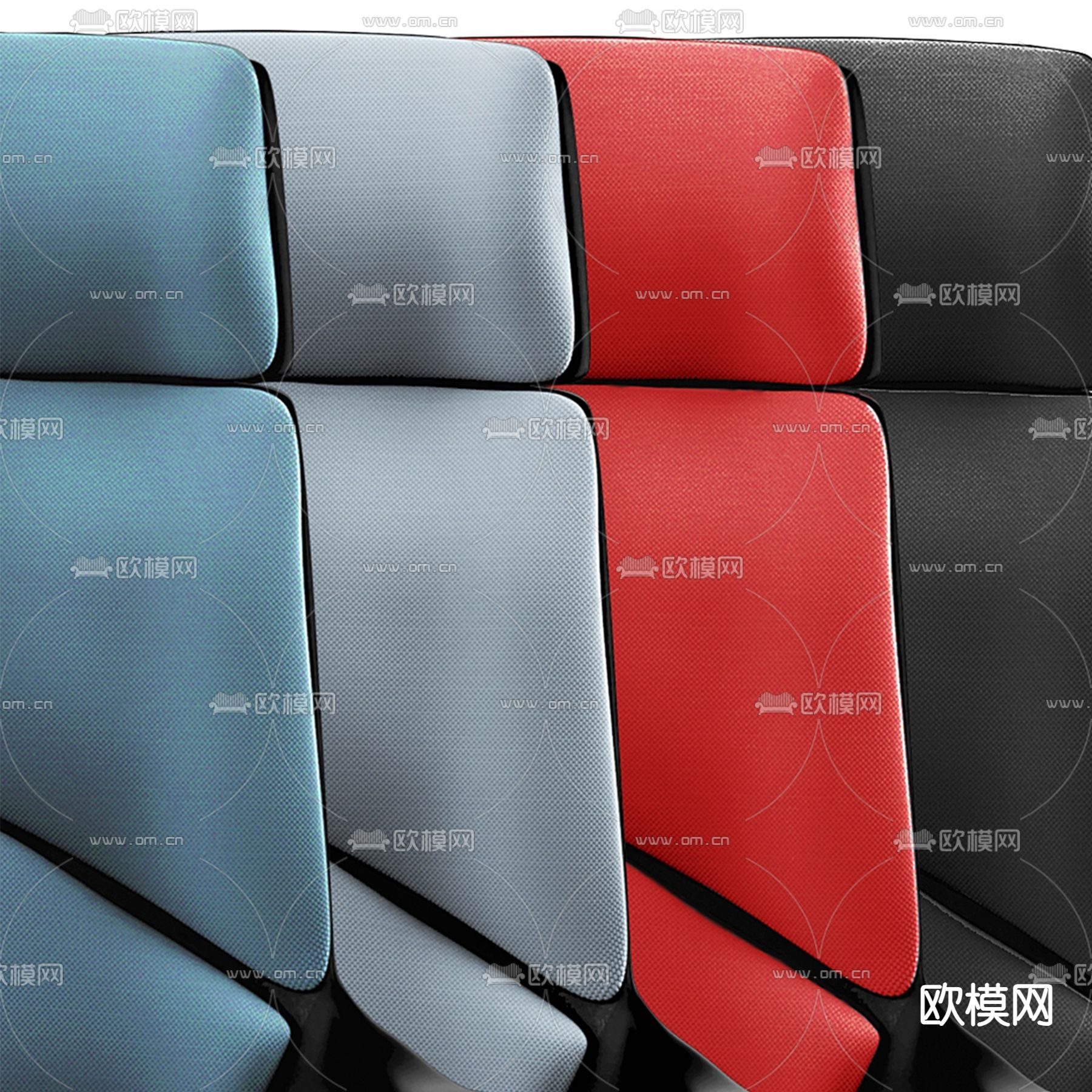 办公椅 大班椅 老板椅3d模型下载（渲染图3）