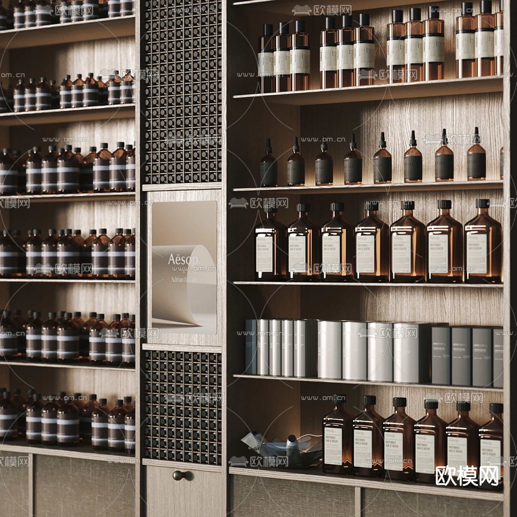 化妆品专柜3d模型下载（渲染图2）