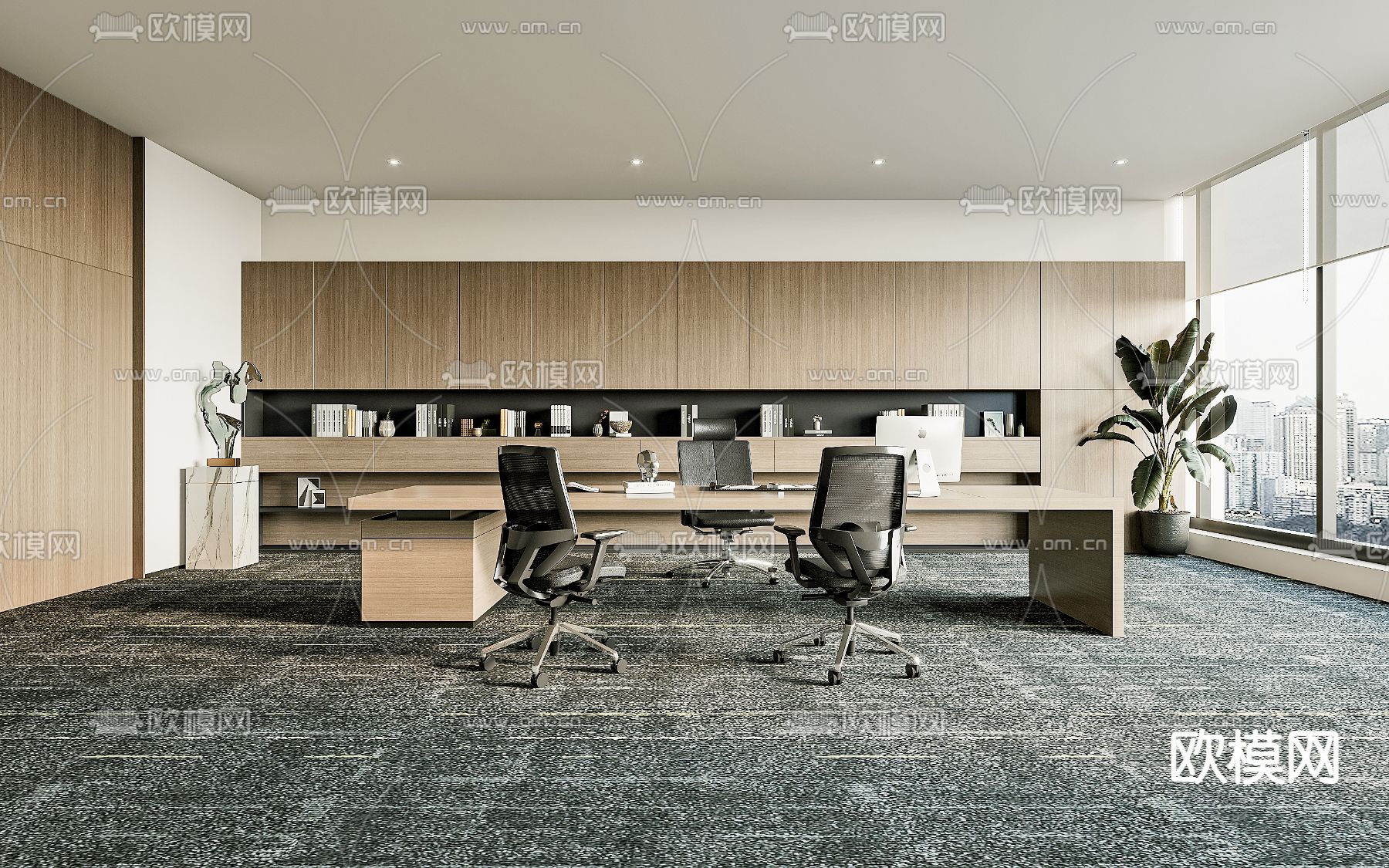 总经理室 董事长室3d模型下载