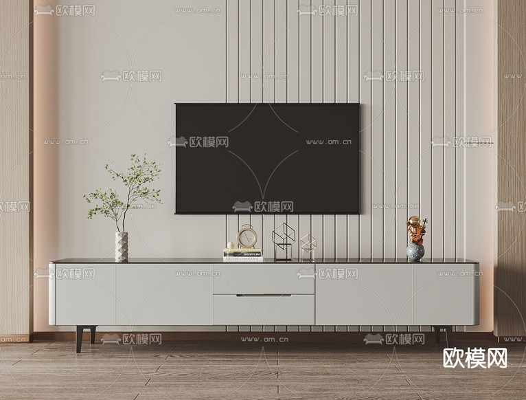 Minotti 电视柜3d模型下载
