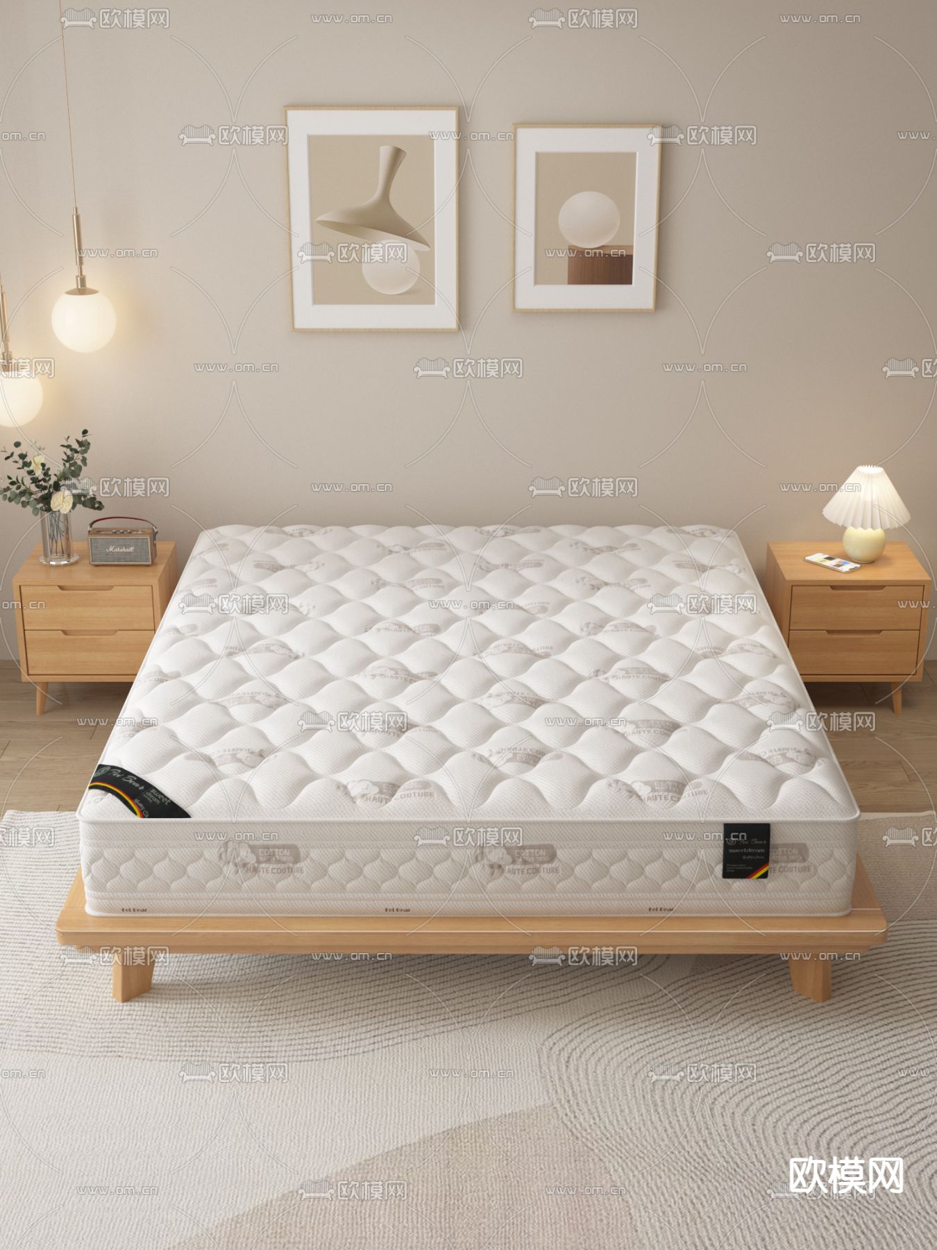 床垫3d模型下载（渲染图2）