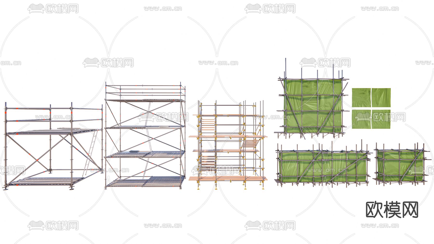 脚手架 桁架 工业器材su模型