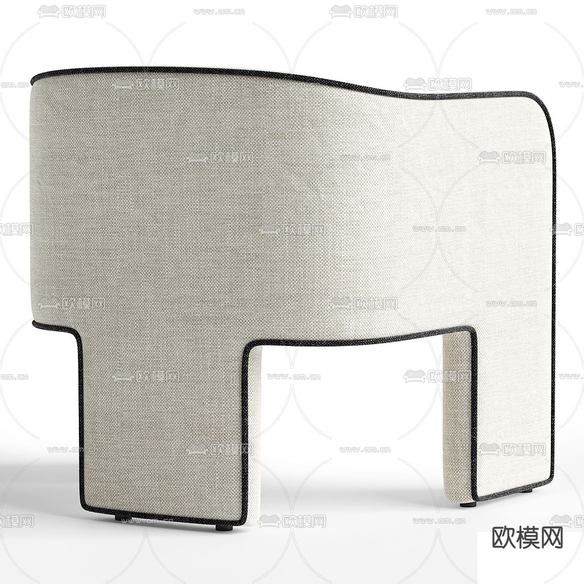 Poliform 休闲椅3d模型下载（渲染图2）