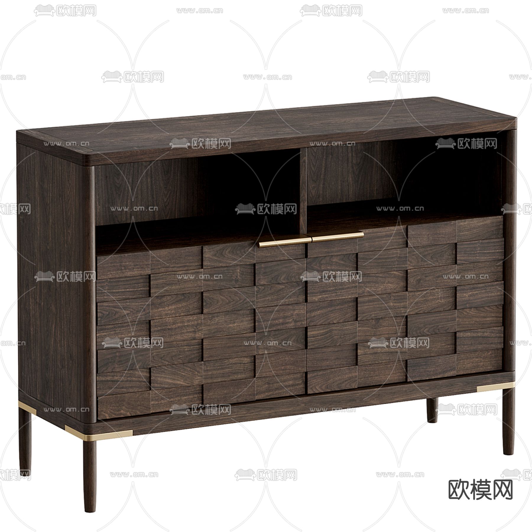 中古风矮柜 边柜3d模型下载_ID14291447_3dmax免费模型-欧模网