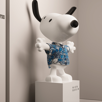  潮玩 雕塑su模型 