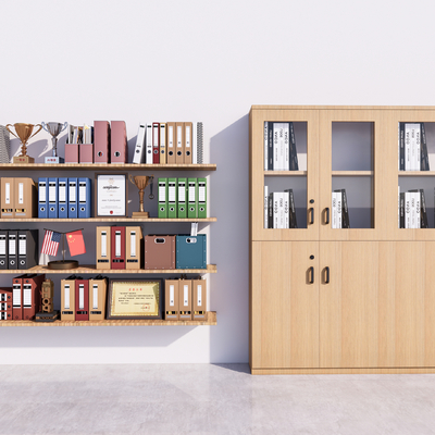  办公储存柜su模型 