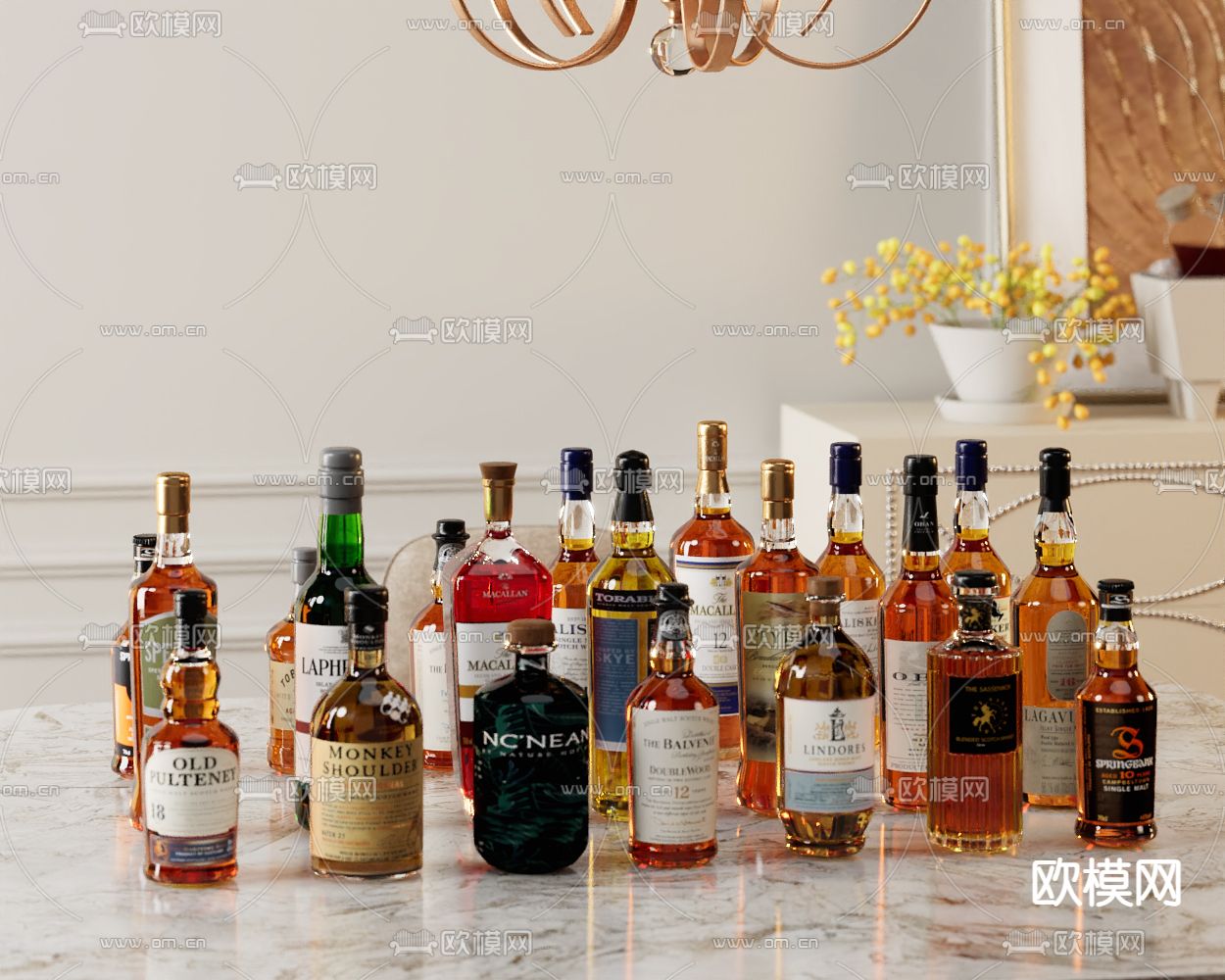 酒水 葡萄酒 红酒 洋酒3d模型下载