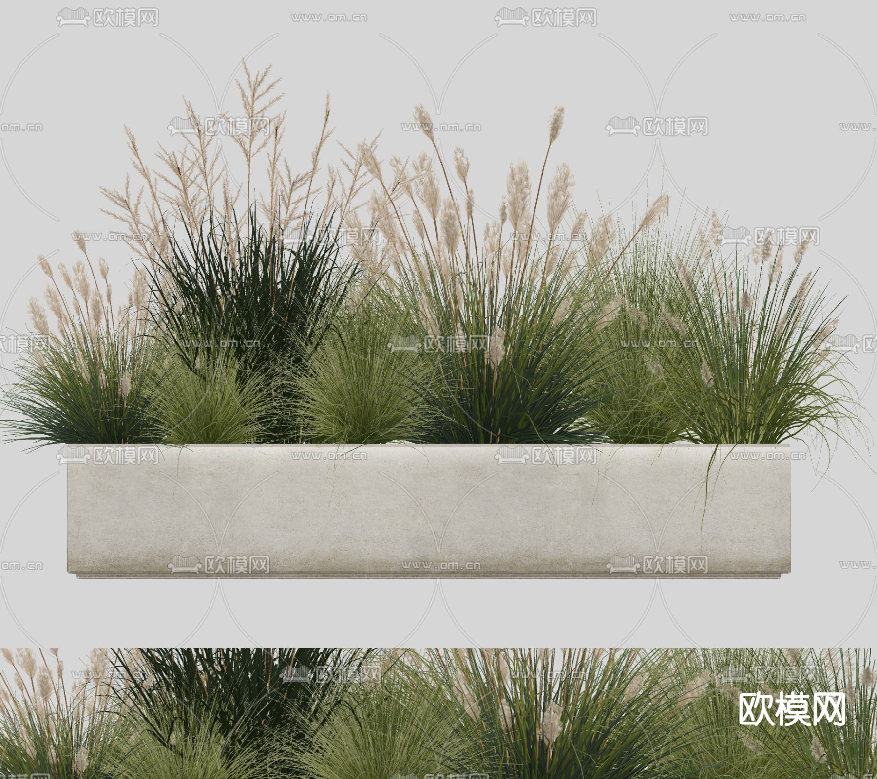 植物堆 花圃su模型下载（渲染图2）