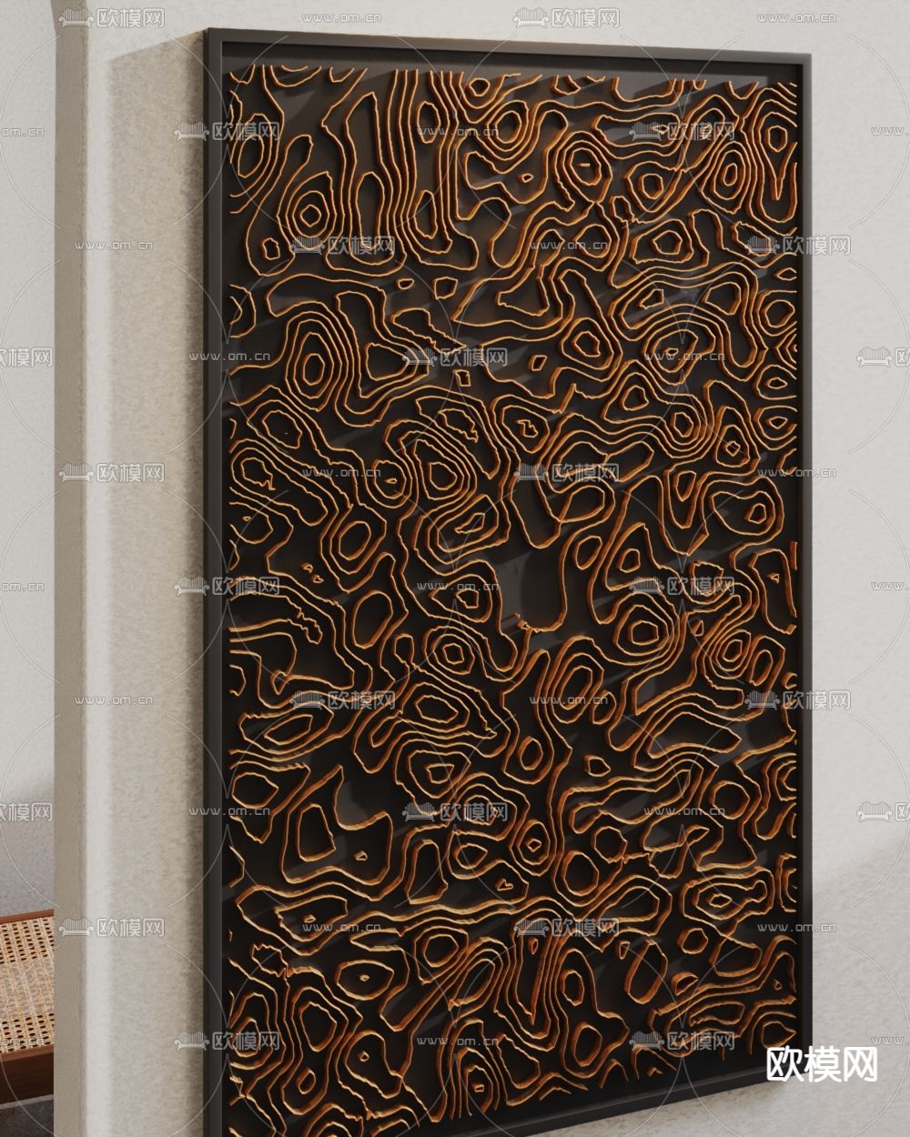 立体画 装饰画 抽象画3d模型下载（渲染图3）