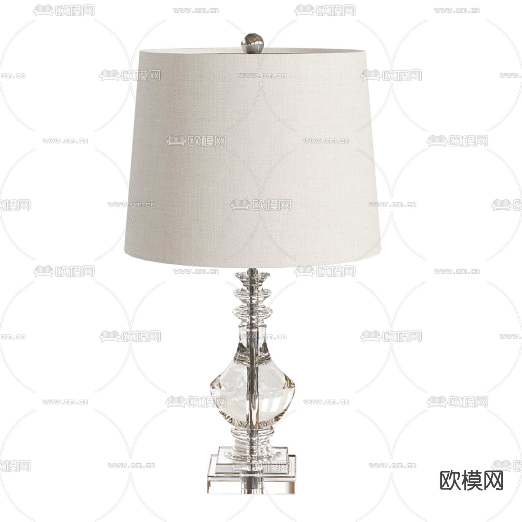 轻奢台灯3d模型下载