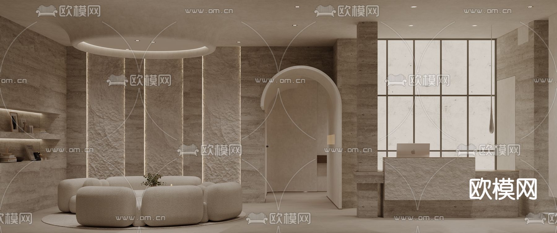 侘寂美容院 SPA 养生会所3d模型