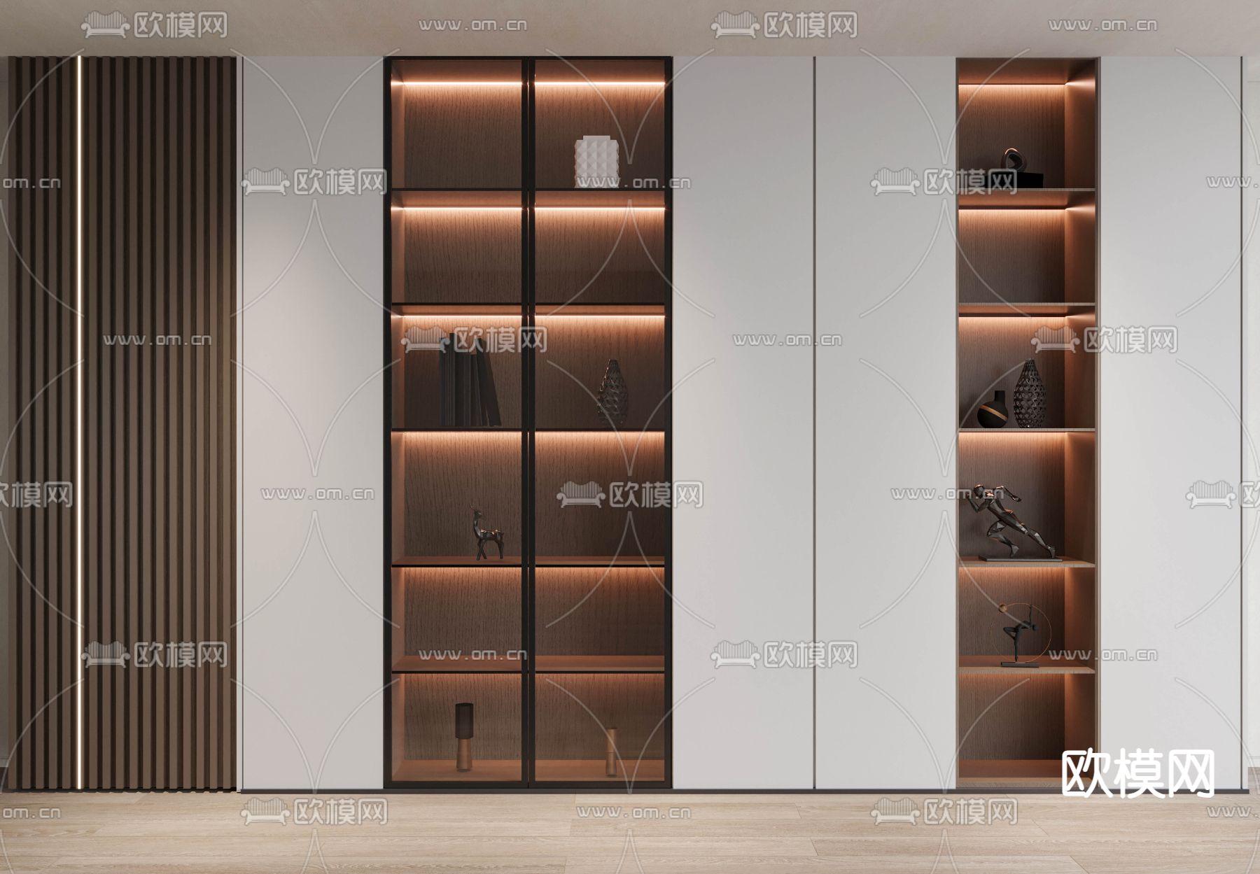 装饰柜 陈列柜3d模型下载