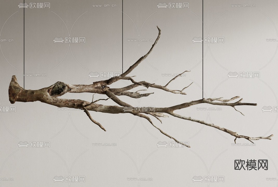 枯枝挂饰 树枝 悬挂枯树3d模型下载_ID14296022_3dmax免费模型-欧模网
