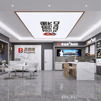 集成灶专卖店3d模型