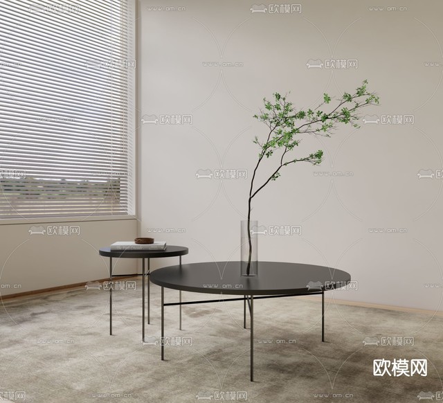 子母茶几3d模型下载
