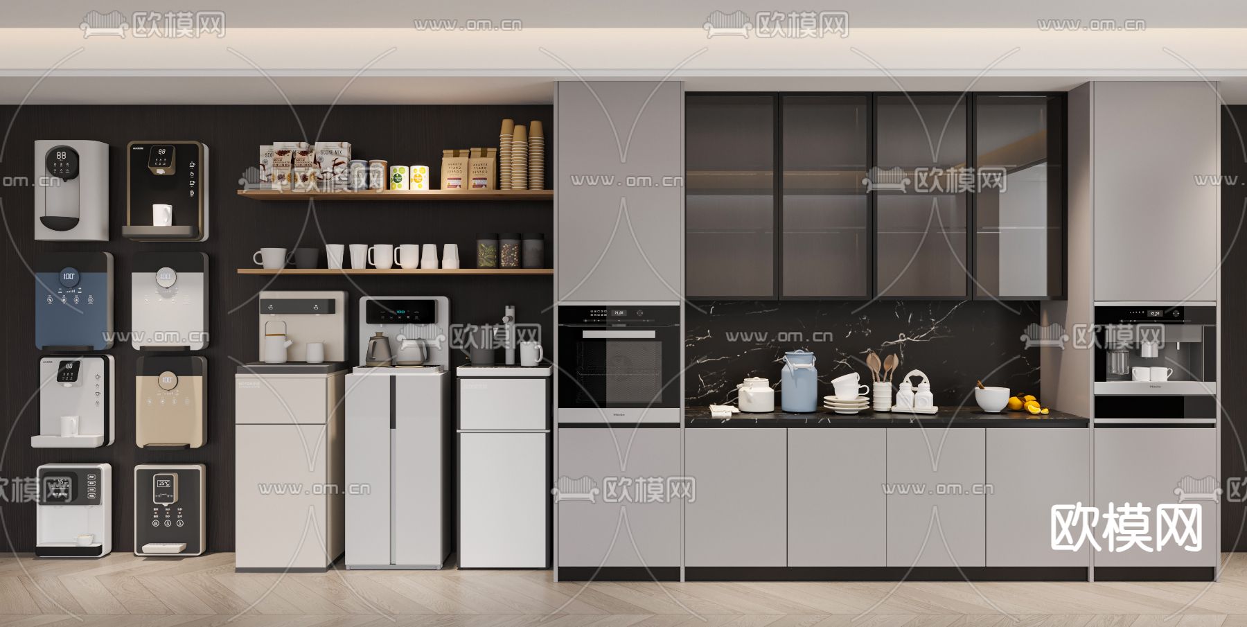 直饮机 饮水机 茶水柜3d模型下载