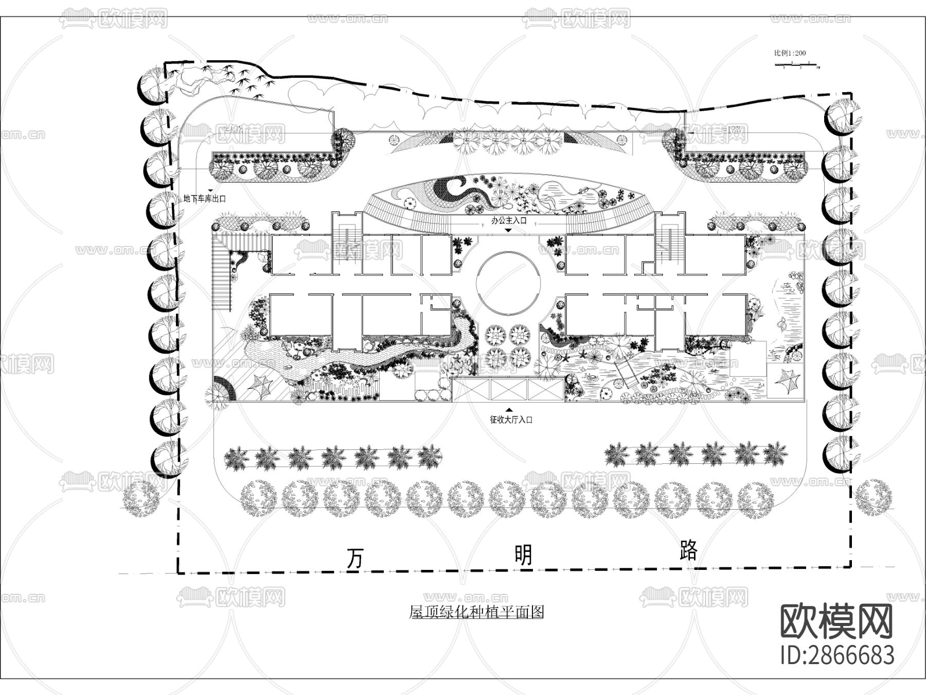 园林景观绿化CAD施工图下载