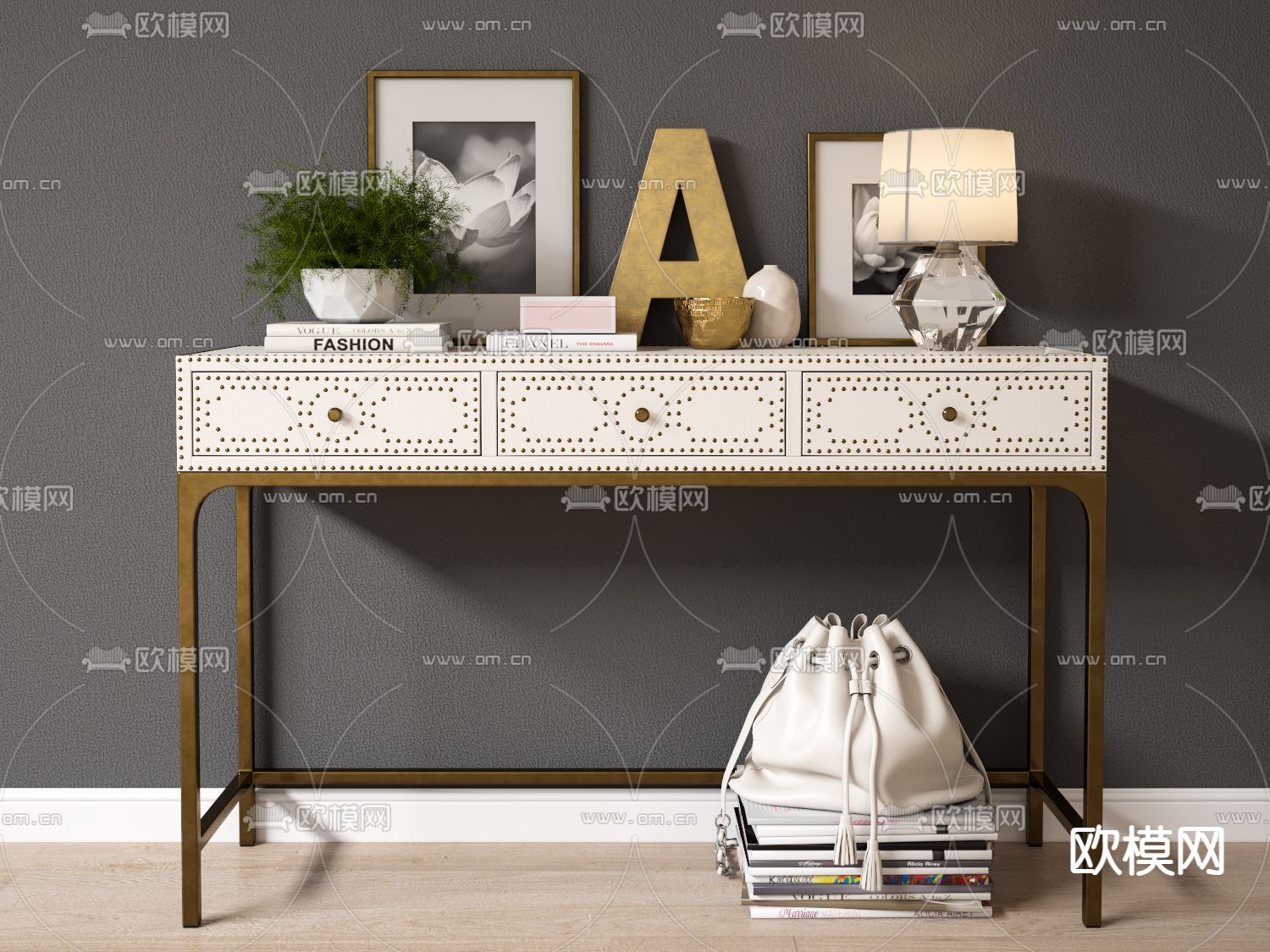 端景台 条案3d模型下载