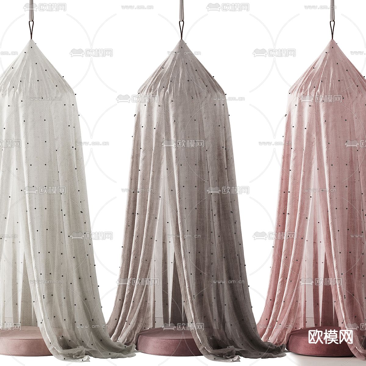 床幔 帷幔 幔纱3d模型下载（渲染图4）