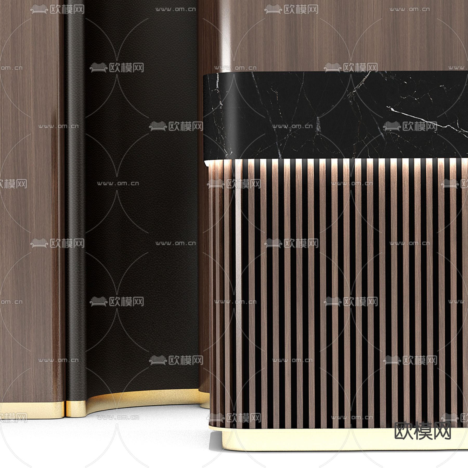 前台 服务台 接待台 咨询台3d模型下载（渲染图3）