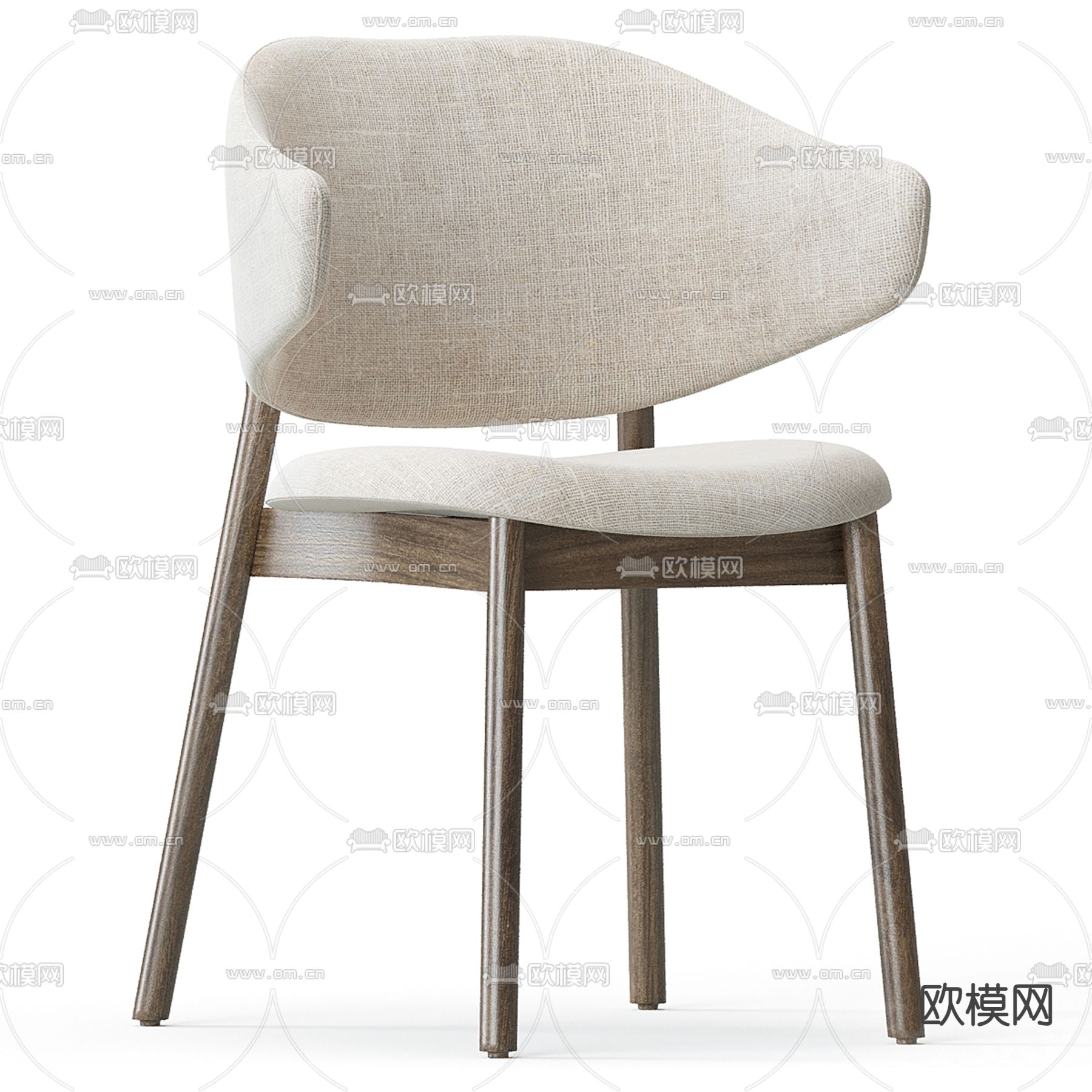 Calligaris 现代椅子 餐椅3d模型下载（渲染图1）