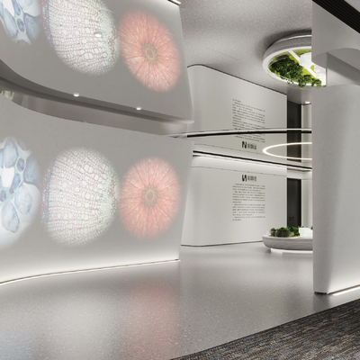  现代售楼部su模型 