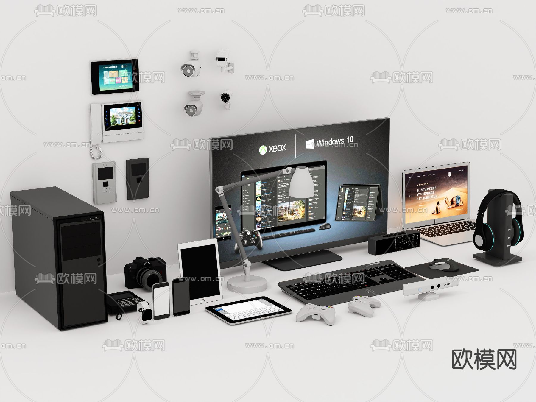 电脑 手提 耳机 ipadsu模型