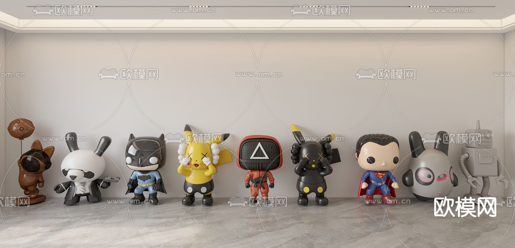 漫威英雄 公仔 潮玩 玩偶3d模型下载