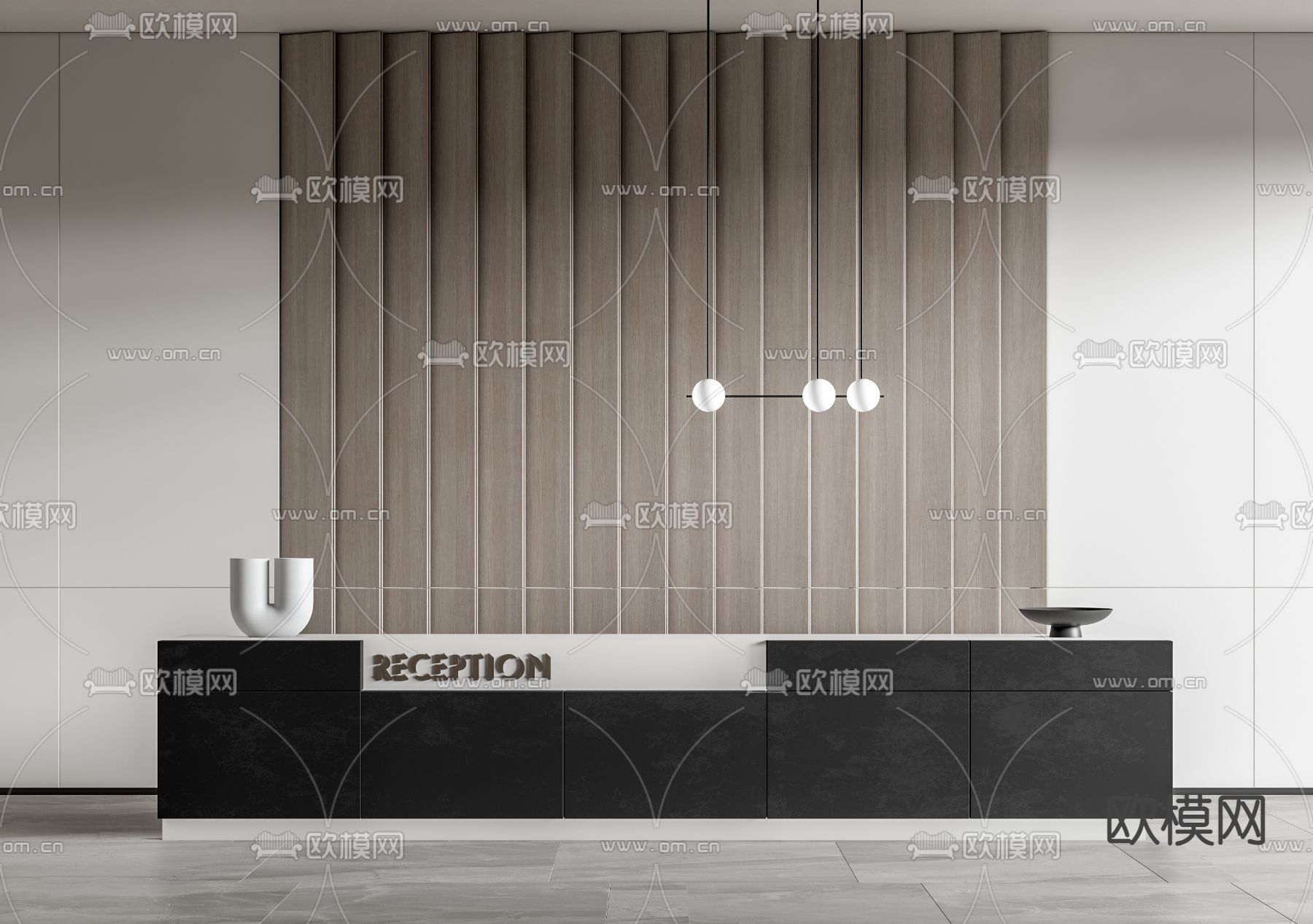 前台 服务台 接待台 咨询台3d模型下载