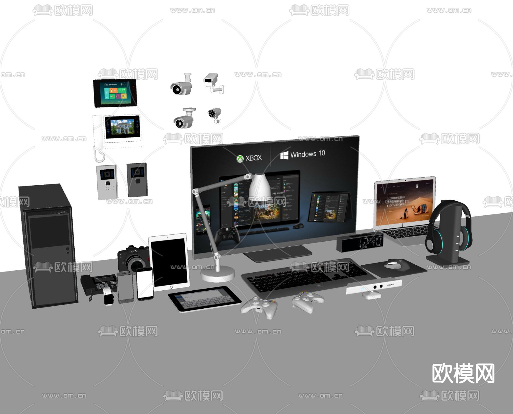 电脑 手提 耳机 ipadsu模型