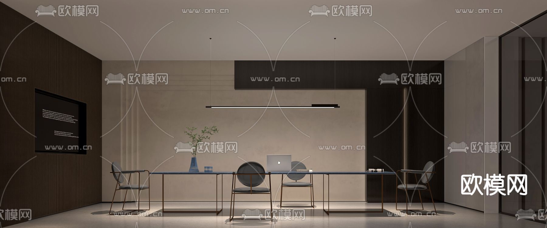 洽谈室 接待室3d模型下载（渲染图2）