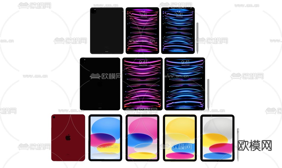 ipad 平板电脑su模型下载(渲染图2)