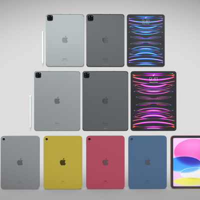  ipad 平板电脑su模型 