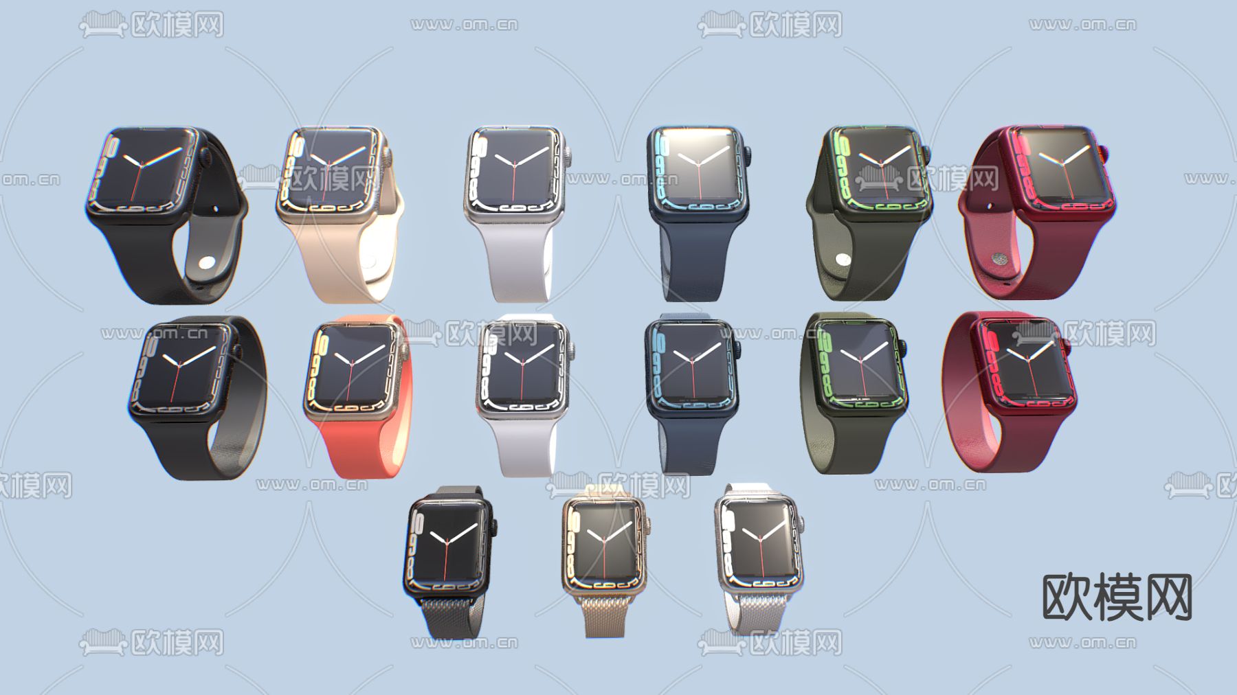 Apple watch 苹果手表su模型下载（渲染图1）