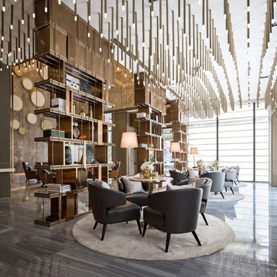  现代售楼部 洽谈区su模型 