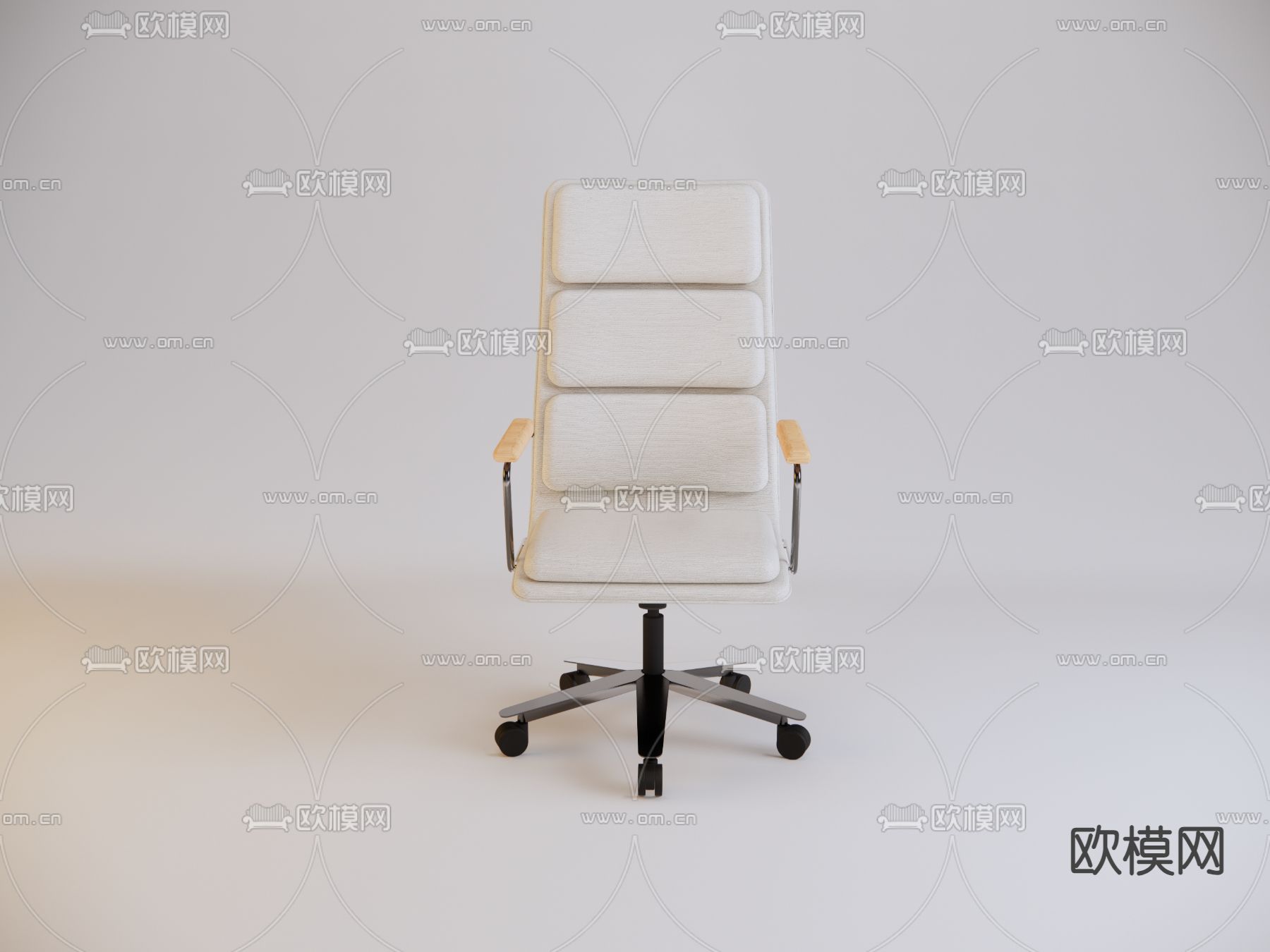 现代办公椅su模型下载（渲染图1）