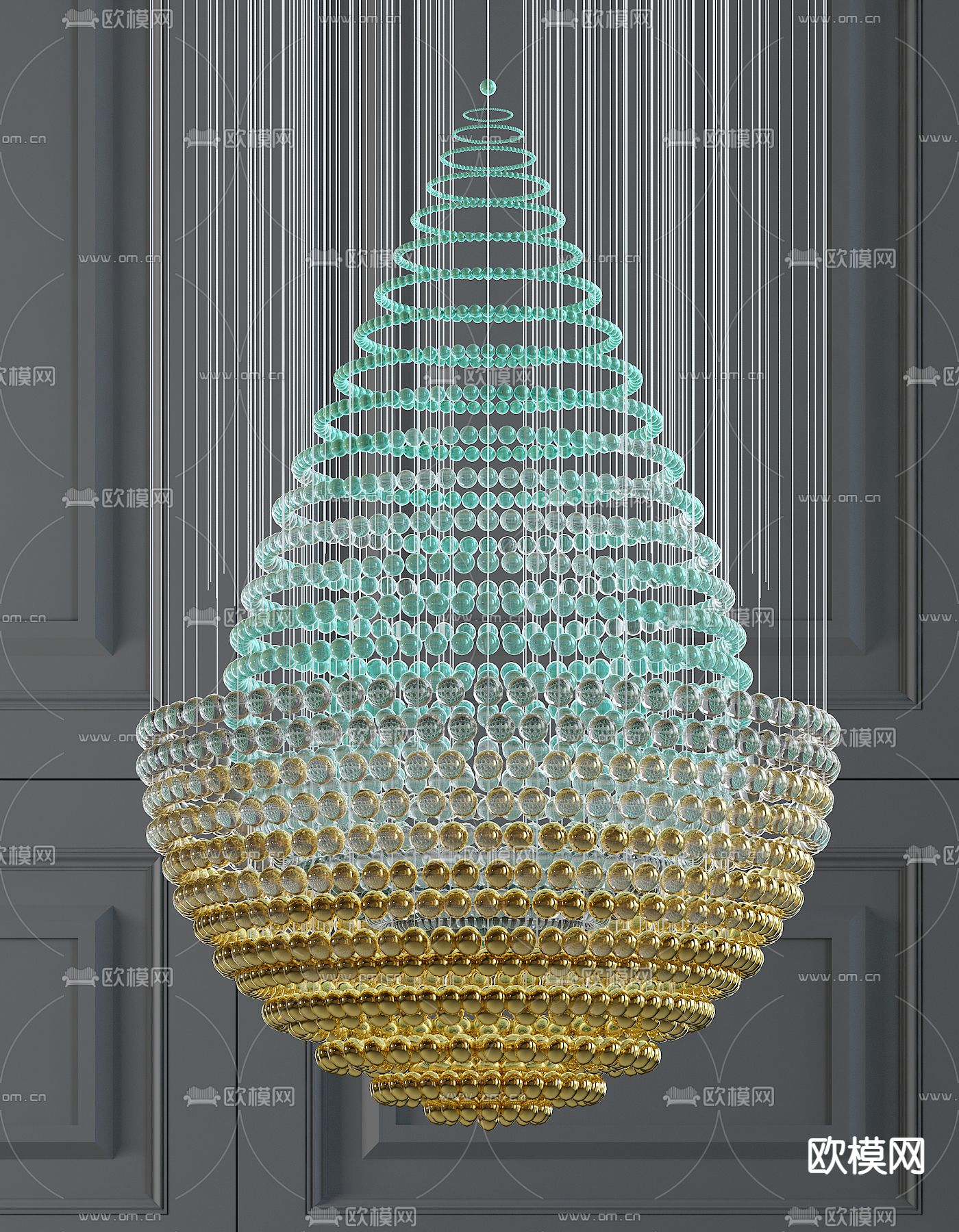 水晶吊灯 大堂吊灯 装饰大吊灯3d模型下载