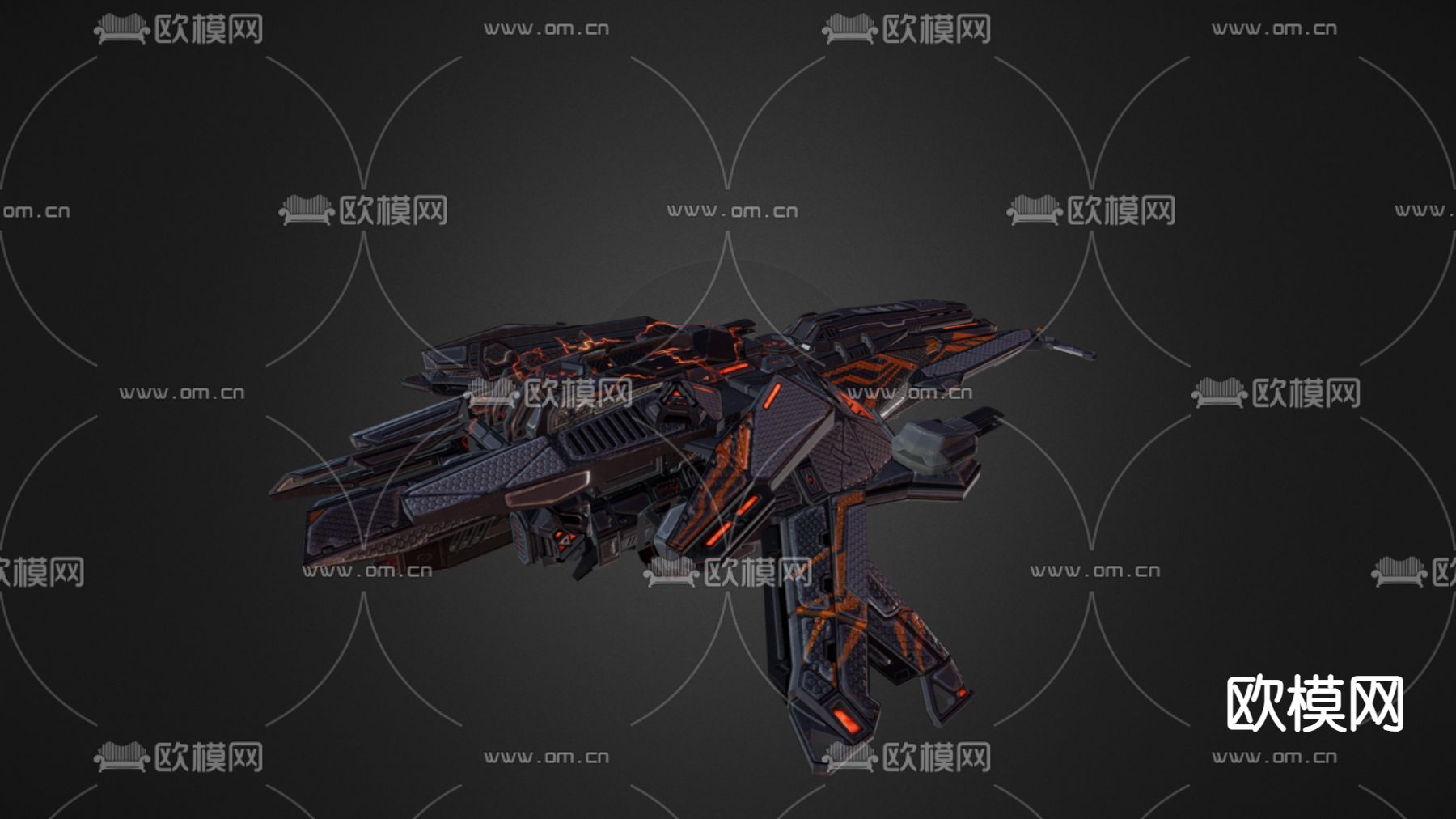 科技感飞行器 宇宙飞船su模型下载（渲染图3）