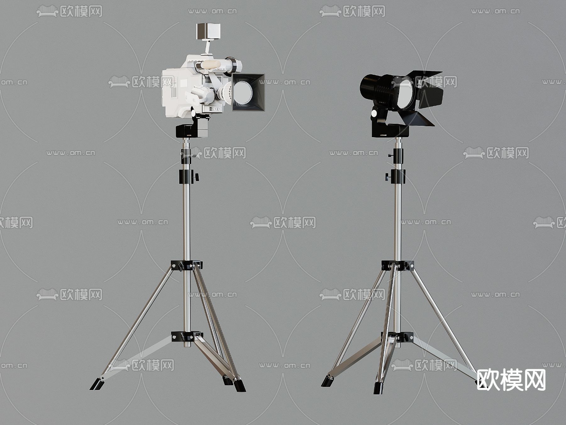 摄影器材 补光灯su模型下载（渲染图2）