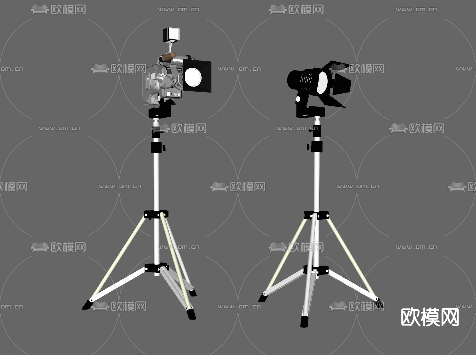 摄影器材 补光灯su模型下载（渲染图1）