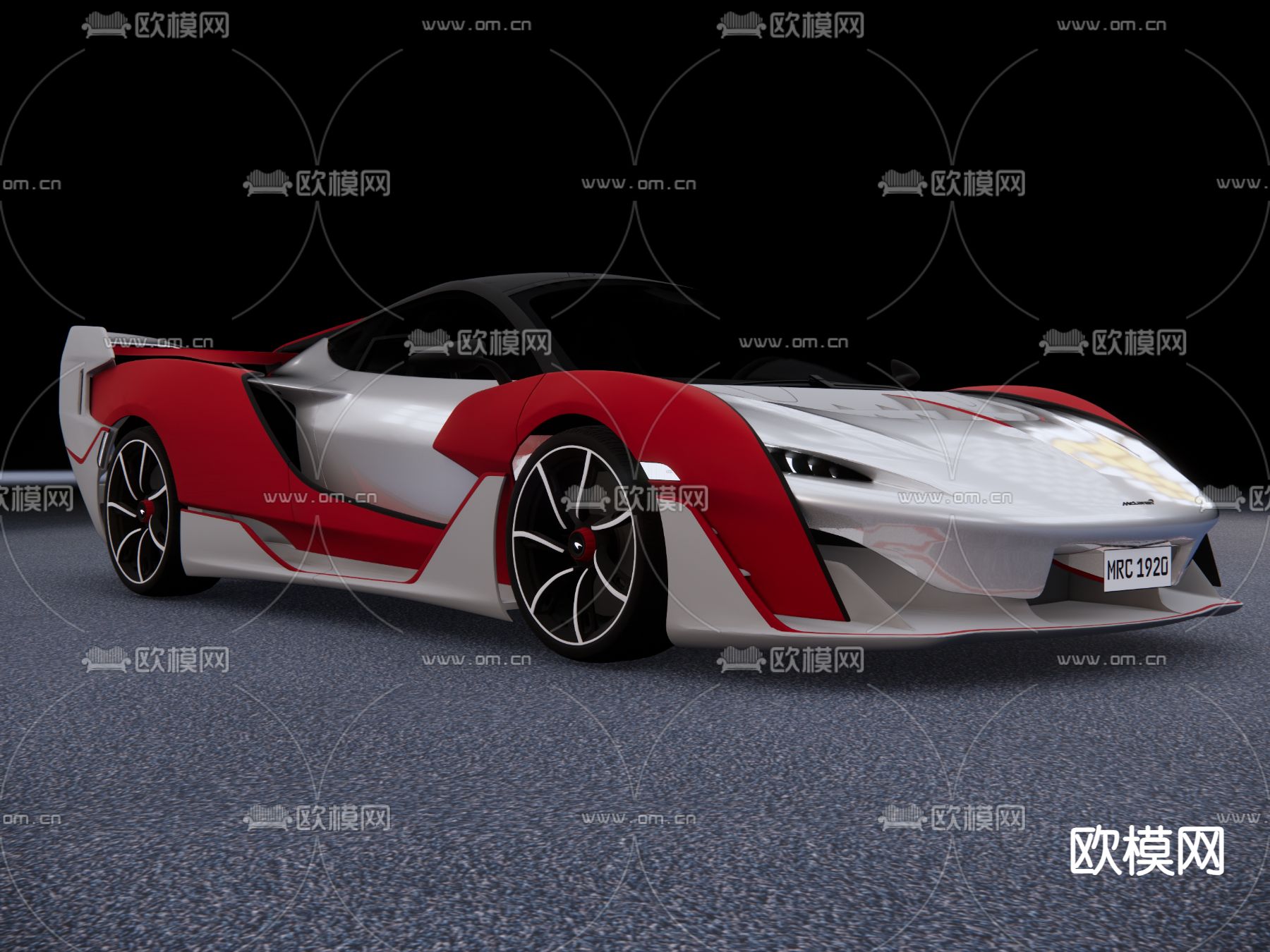 汽车 跑车su模型下载（渲染图4）