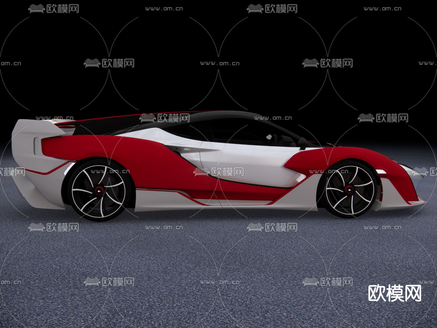 汽车 跑车su模型下载（渲染图3）